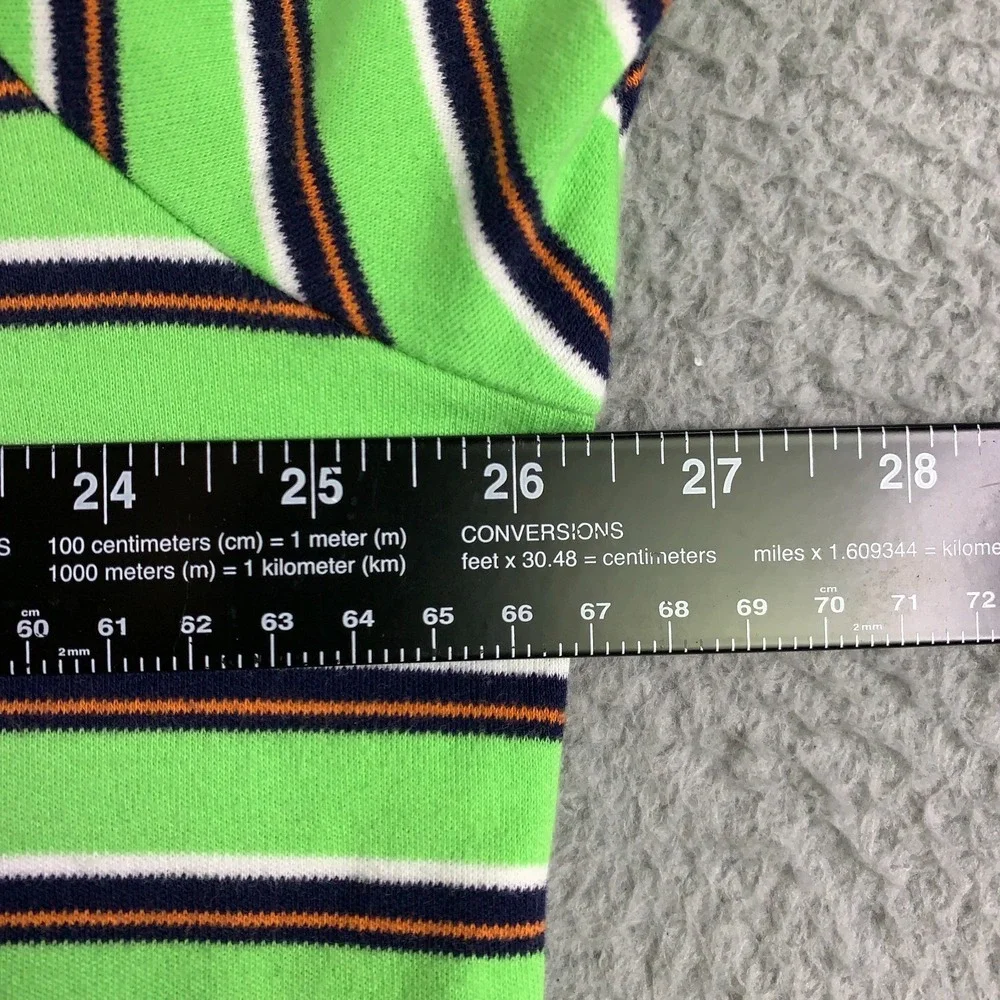Polo Ralph Lauren Polo Shirt Mens XXL 2XL Green Stripe Short Sleeve Cotton Knit
